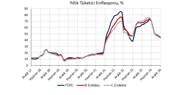Aralık 2024 TÜFE: Yeni yıla pozitif enflasyon sürpriziyle giriyoruz